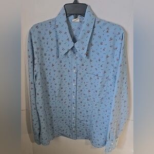Levi's Blue Floral Blouse